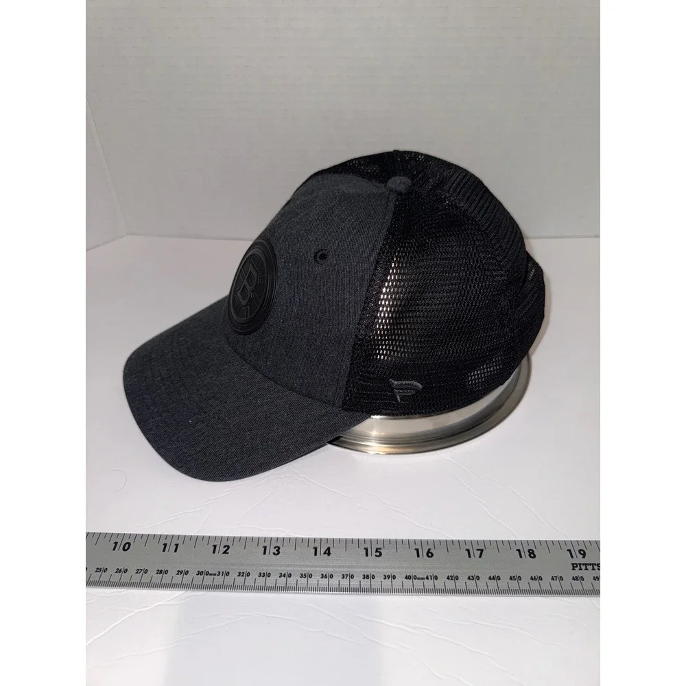 Fanatics Boston Bruins NHL Trucker Hat Black Charcoal Snapback Mesh Cap Mens